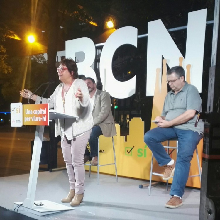 Acte a Nou Barris amb Dolors Bassa i Alfred Bosch